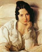 Francesco Hayez Carolina Zucchi oil on canvas